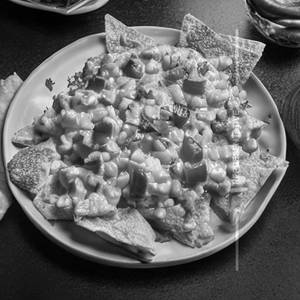 Corn Cheese Nachos Baked