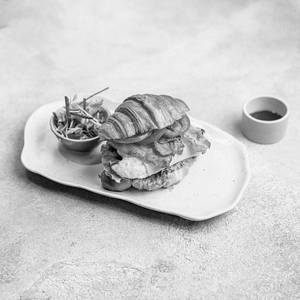 Avocado Bacon Croissant Sandwich