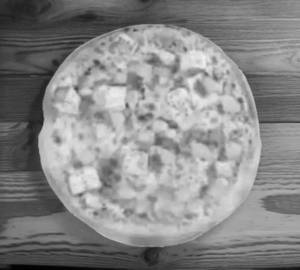 Onion & corn pizza