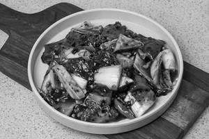 Braised Tofu, Shitake Mushroom, Beansprouts And Pokchoy