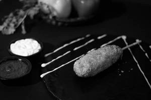 Cheesy Peri Peri Corn Dog