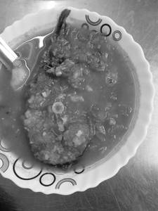 Barali Fish With Tomato &Potato Curry