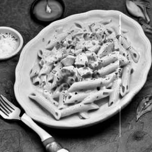 Chicken white sauce pasta