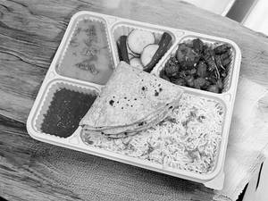Aloo Bhindi Thali