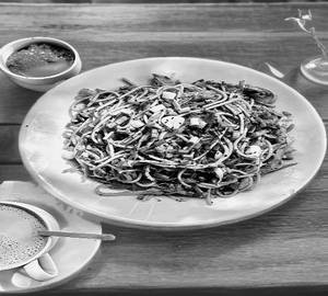 Pork garlic noodles