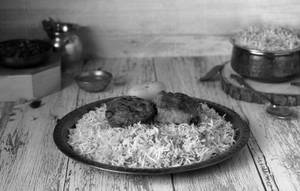 Fish Tikka Biryani With Raita