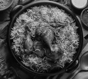Chicken Biryani Full with 2 pice chicken with bone!