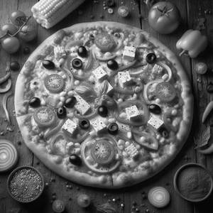 Paneer Corn Tomato Pizza [7 inches]