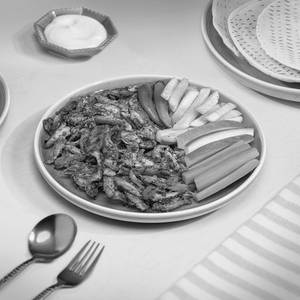 Chicken Shawarma Plate  (kuboos)