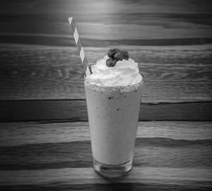 Blueberry Vanilla Milk Shake.