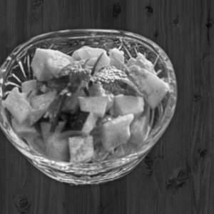 Seasonal plain fruits with cream