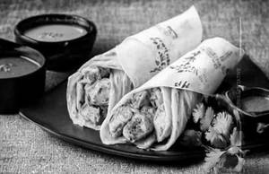 Malai Chicken Tikka Roll