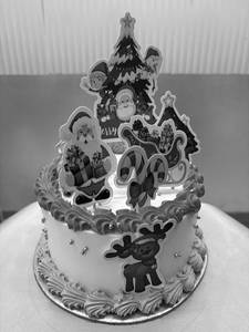 Christmas Special White Forest Cake