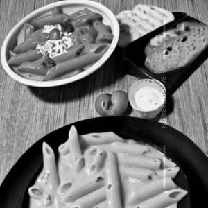 Penne Prawn Four Cheese Sauce