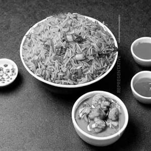 Manchurian Prawn Fried Rice