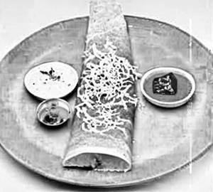 Ghee Karam Onion  Dosa