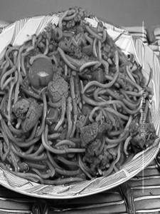 Chicken noodles