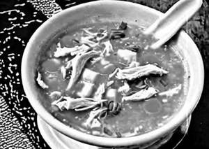 Chicken garlic soup