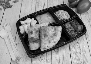Paratha With Chicken Curry