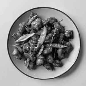 Chicken With Garlic & Dry Red Chilli