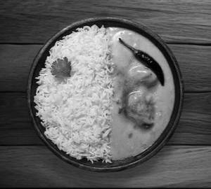 Plate Kadai Chawal