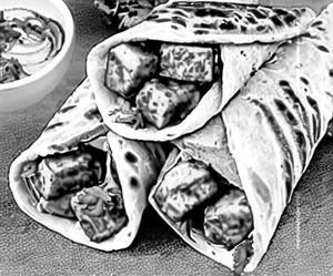 Paneer tikka frankie
