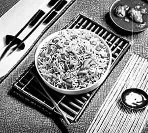 Chicken Triple Fried Rice