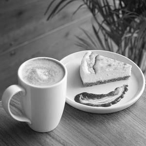 Cheesecake And Mocha Coffee