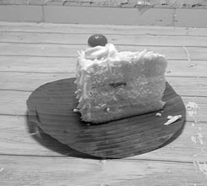 Fresh Cream White Forest Piece Cake
