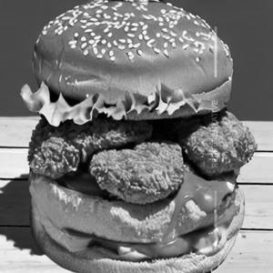 Double spicy chicken burger