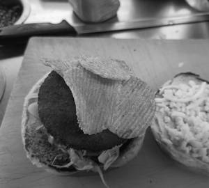 Aloo Tikki Cheese Crunch Burger