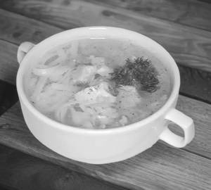 Chicken egg soup