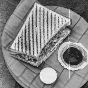 Western club paneer cheese sandwich