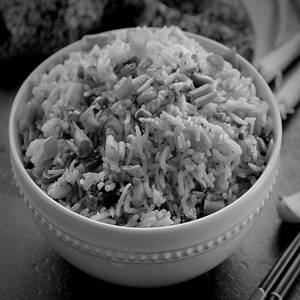 Veg Burnt Garlic Fried Rice
