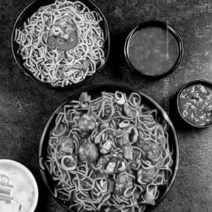 Baby corn Manchurian & Noodles