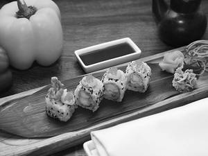 Spicy Prawn Tempura Sushi Roll