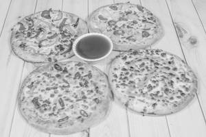 4 Pizza Combo Double Toppings ( 7 Inches)