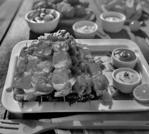 Chicken kathi kebab 2 sticks