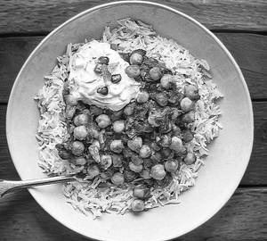 Chole with rice 