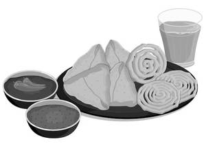 4 Pcs Samosa + Jalebi (250 Gram)