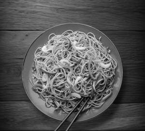 Schezwan Egg Chicken Noodles