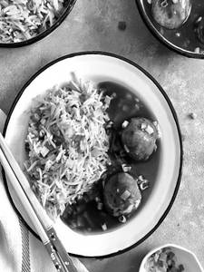 Fried Rice Manchurian Bowl