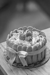 Strawberry Charlotte Cake