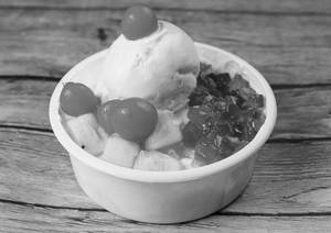 Fruit Salad With Jelly, Ice Cream & Cream