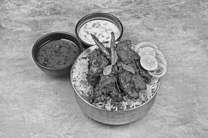Chicken Fry Piece Hyderabadi Biryani [sc]