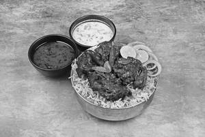 Mutton Fry Piece Hyderabadi Biryani [sc]