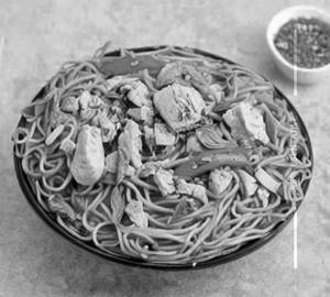 Basil Chicken Noodles 