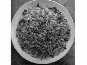 Veg Burnt Garlic Fried Rice