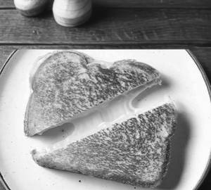 Bread butter cheese toast sandwich