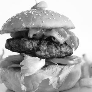 All American Ham Burger (Beef) With Cheese